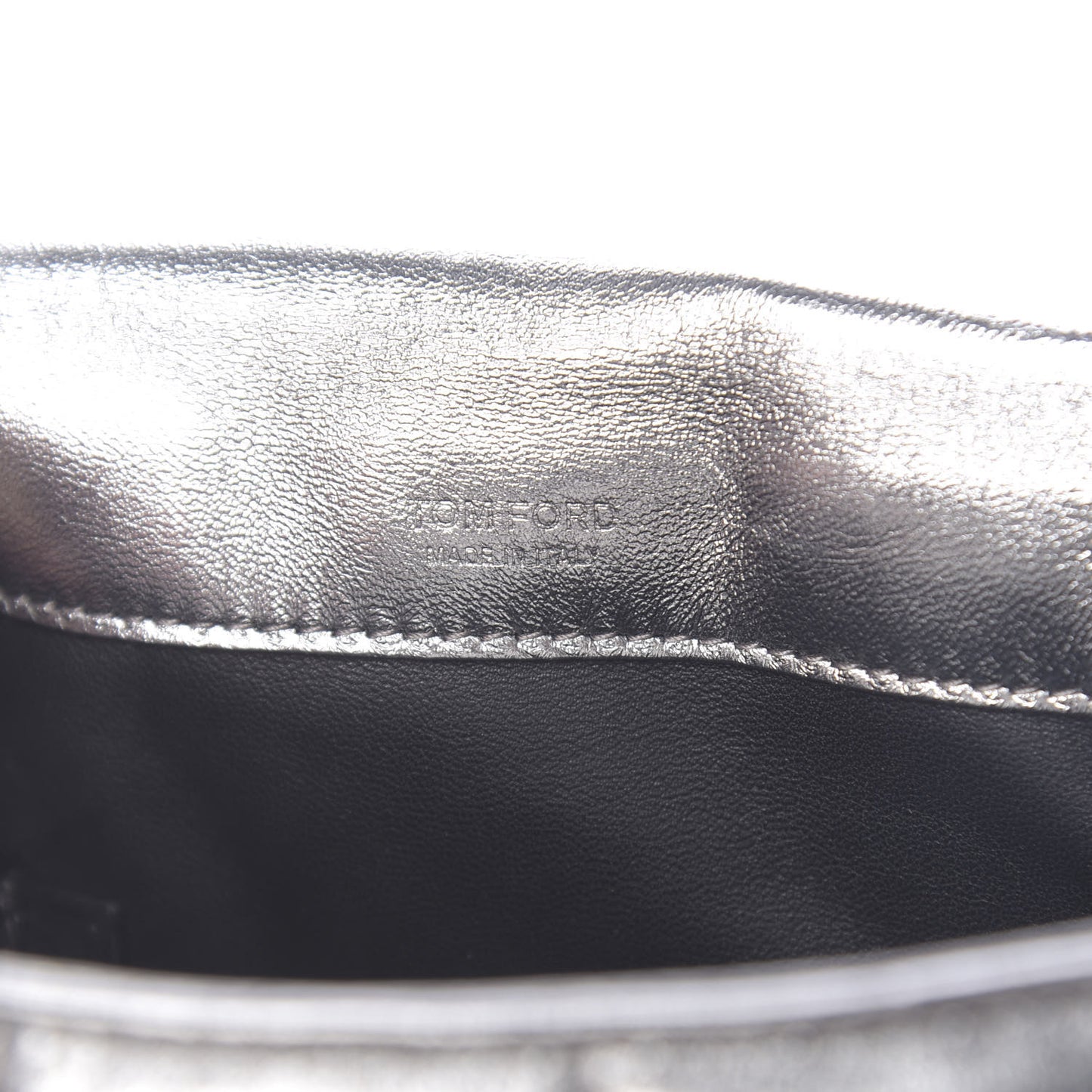 Metallic Soft Lambskin Quilted Small Natalia Chain Shoulder Bag Silver