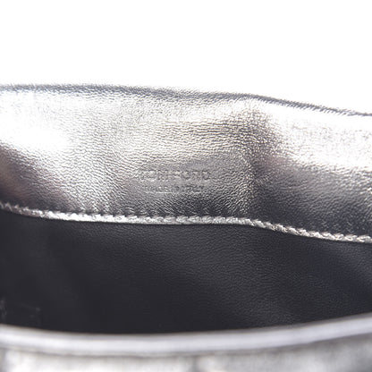 Tom Ford Metallic Soft Lambskin Quilted Small Natalia Chain Shoulder Bag Silver 6 of 11