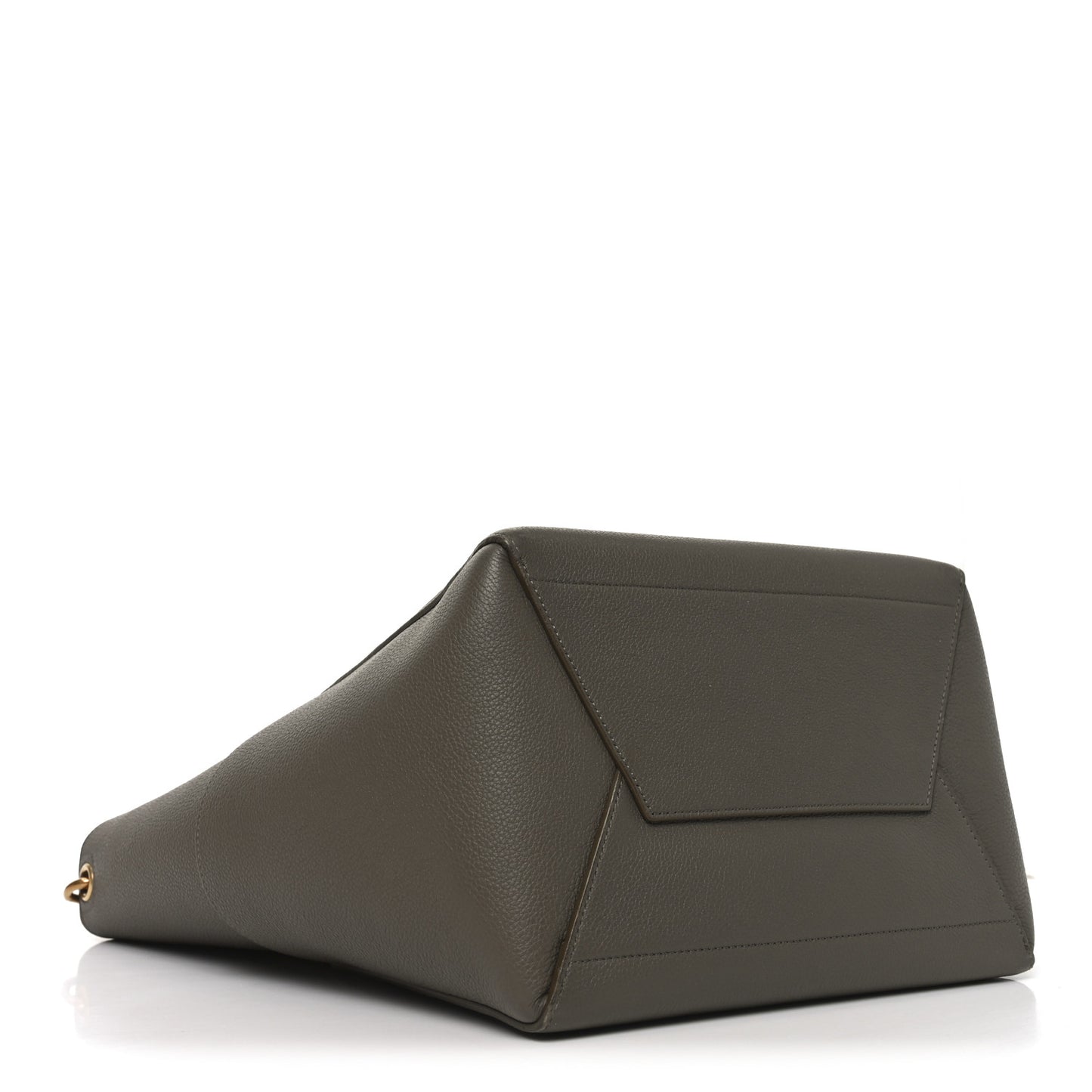 Soft Grained Calfskin Sangle Bucket Bag Taupe