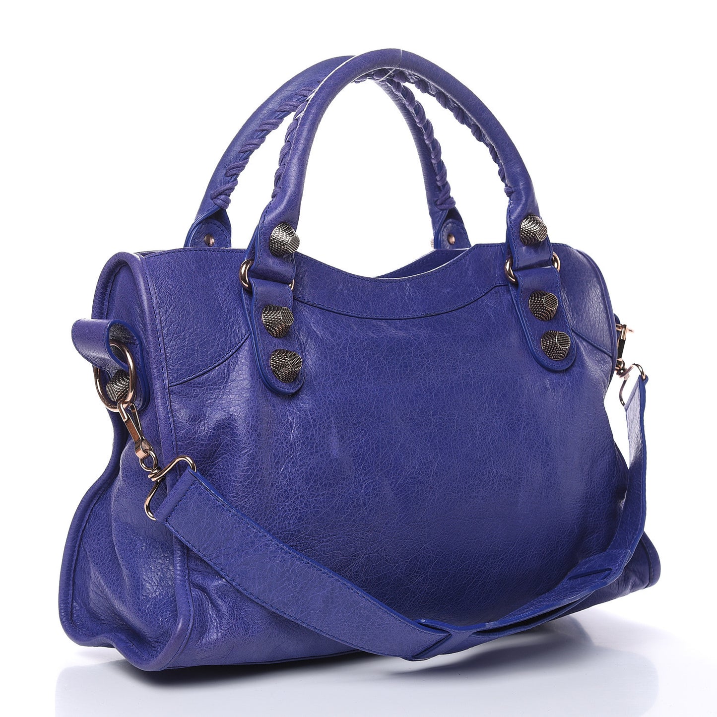 Agneau Giant 21 Rose Gold Hardware City Bleu Lavande