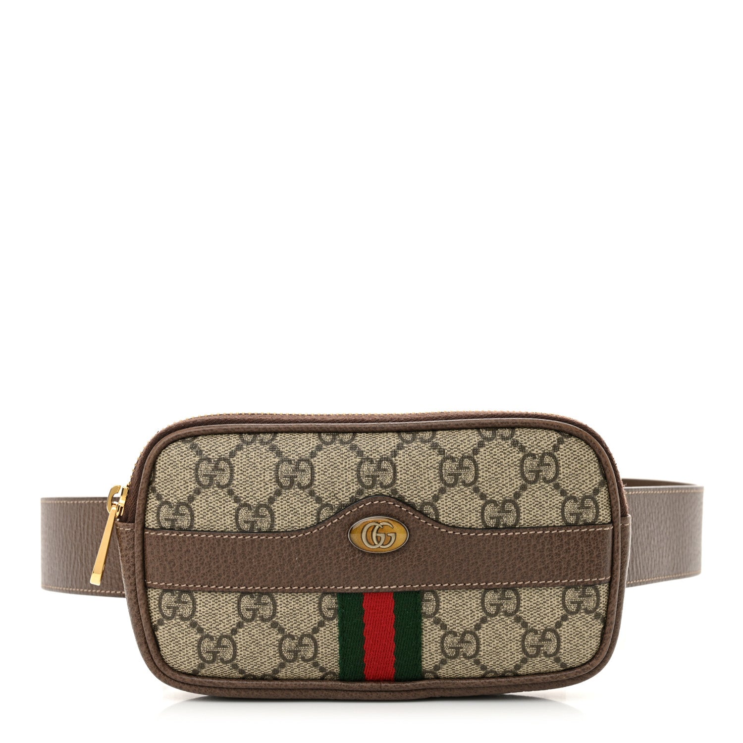 Gucci GG Supreme Monogram Ophidia Belted iPhone Case 85 34 Dark Brown 1 of 11