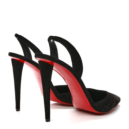 Christian Louboutin Veau Velours Astrid Sling 100 Pumps 40 Black 4 of 7