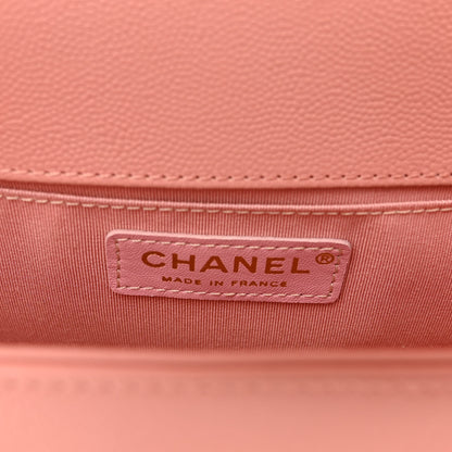 Chanel Caviar Quilted Medium Boy Flap Light Pink 6 of 10