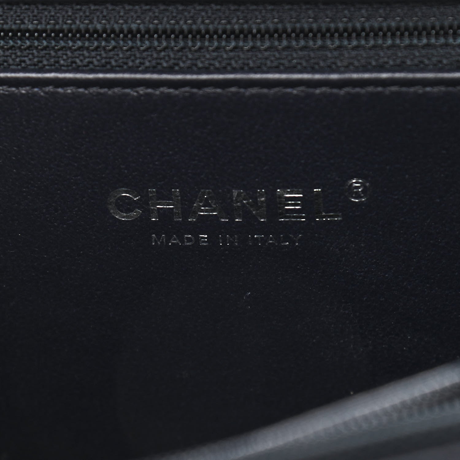 Chanel Iridescent Caviar Quilted Medium CC Filigree Vanity Case Dark Turquoise 6 of 11