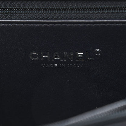 Chanel Iridescent Caviar Quilted Medium CC Filigree Vanity Case Dark Turquoise 6 of 11