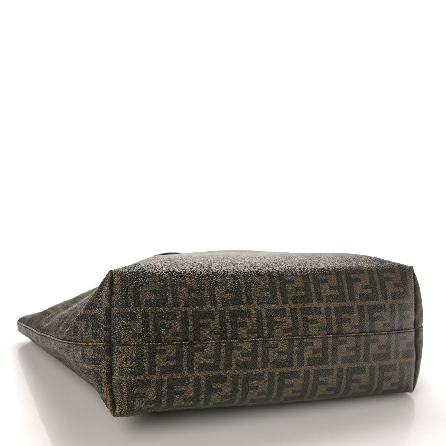 Fendi Zucca Spalmati Medium Roll Tote Tobacco Moro 4 of 19