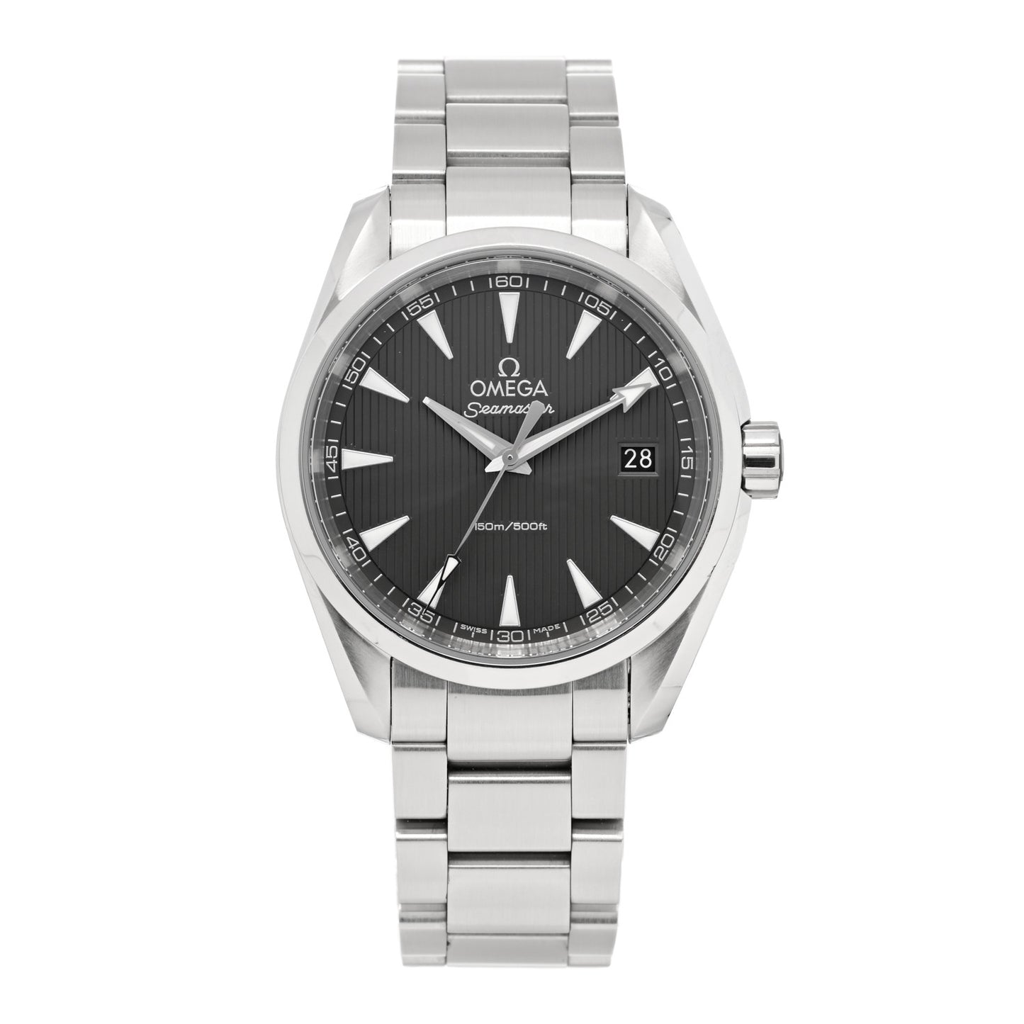 Stainless Steel 38mm Seamaster Aqua Terra 150M Quartz Watch Grey 231.10.39.60.06.001
