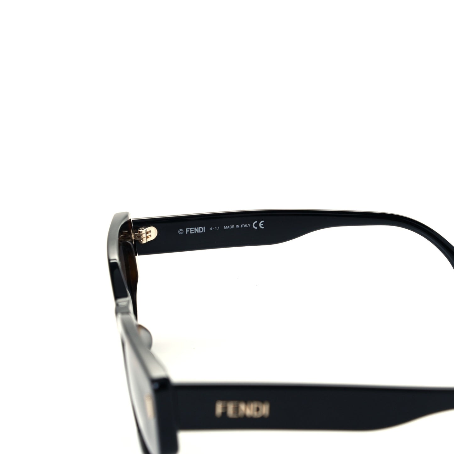 Acetate Fendi Bold Sunglasses FE40018I Havana Black