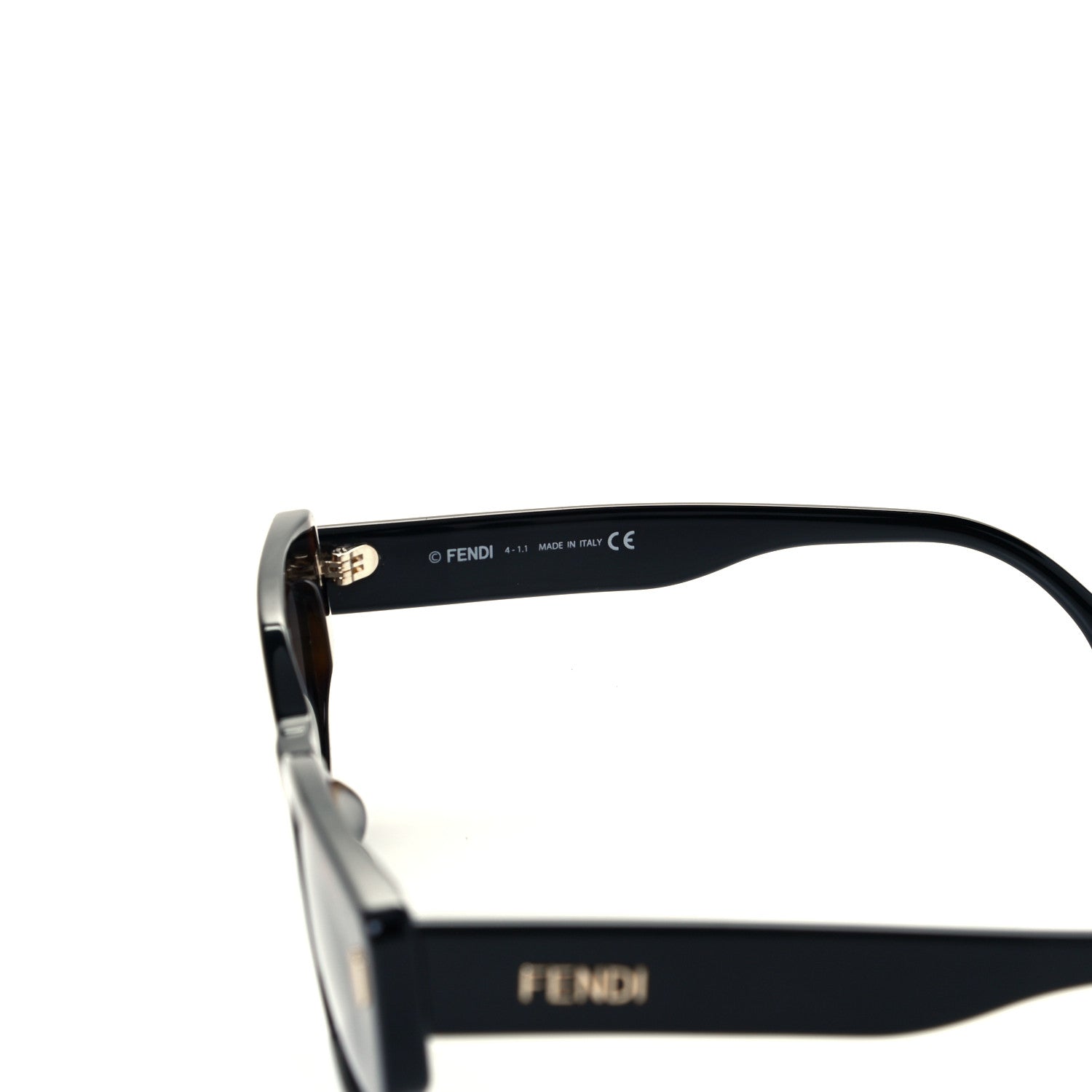 Fendi Acetate Fendi Bold Sunglasses FE40018I Havana Black 6 of 7
