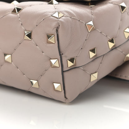 Valentino Garavani Lambskin Rockstud Spike Belt Bag Poudre 8 of 10