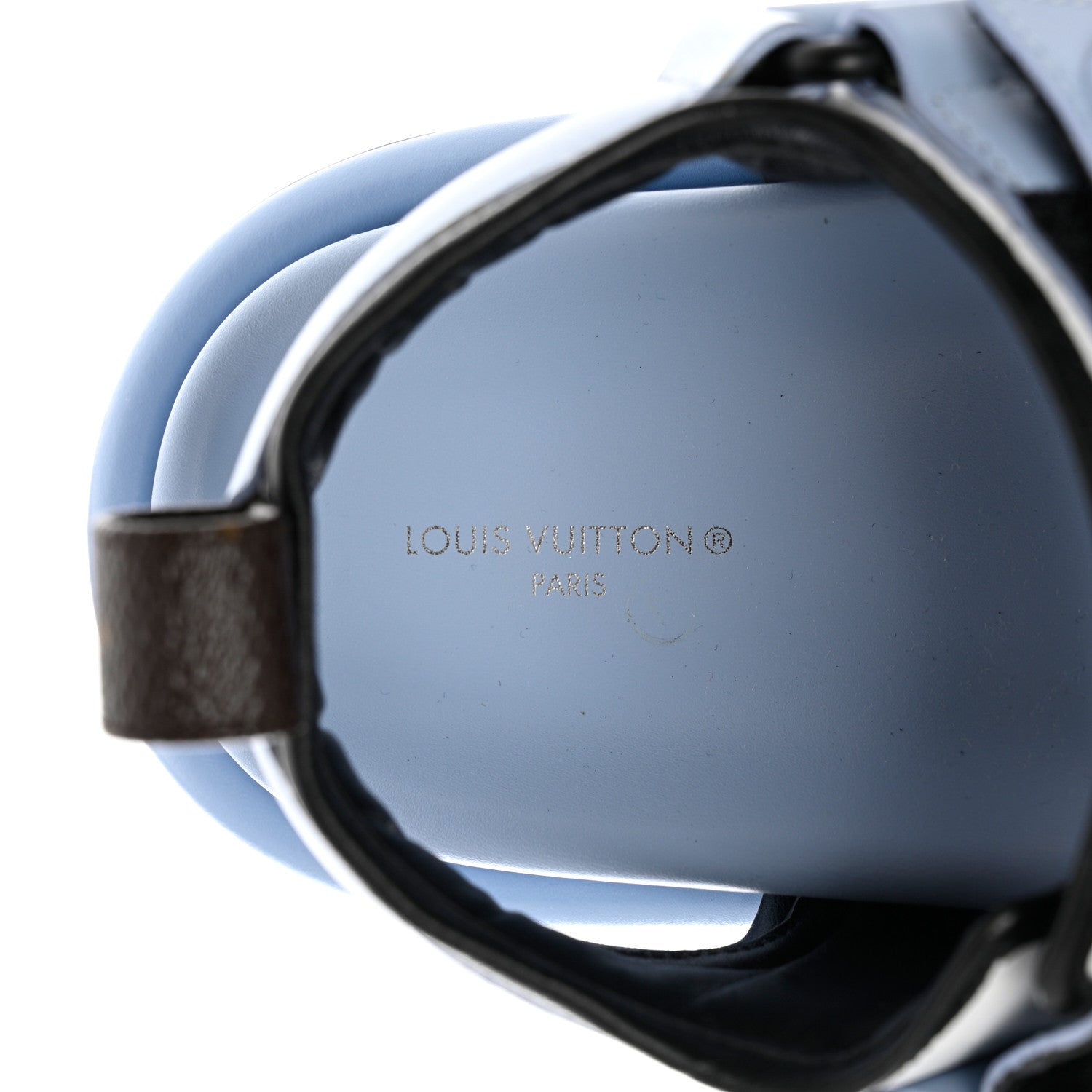Louis Vuitton Calfskin Pool Pillow Flat Comfort Sandals 37 Blue 7 of 8