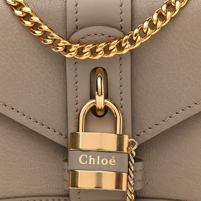 Chloe Shiny Goatskin Calfskin Mini Aby Chain Shoulder Bag Motty Grey 7 of 10