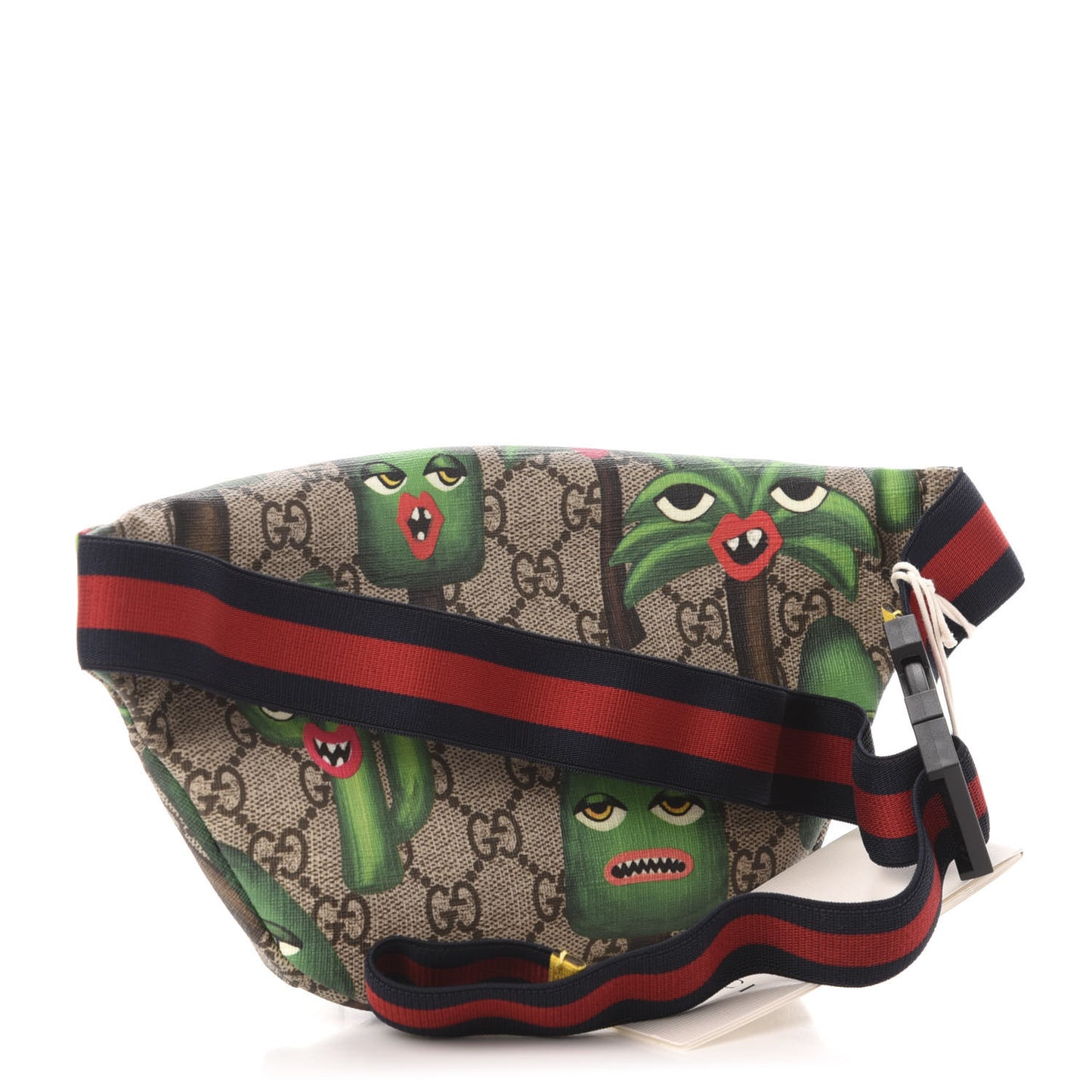 GG Supreme Monogram Smiling Plants Childrens Belt Bag Multicolor