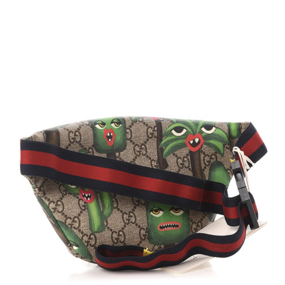 Gucci GG Supreme Monogram Smiling Plants Childrens Belt Bag Multicolor 3 of 10