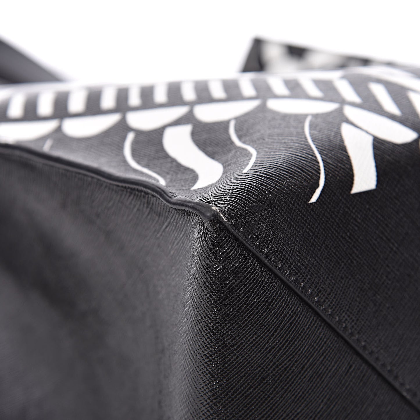 Calfskin Power of Love Print Tote Black