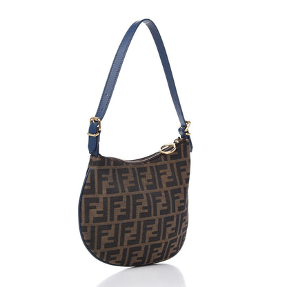 Fendi Zucca Small Hobo Tobacco Petrolio 3 of 8
