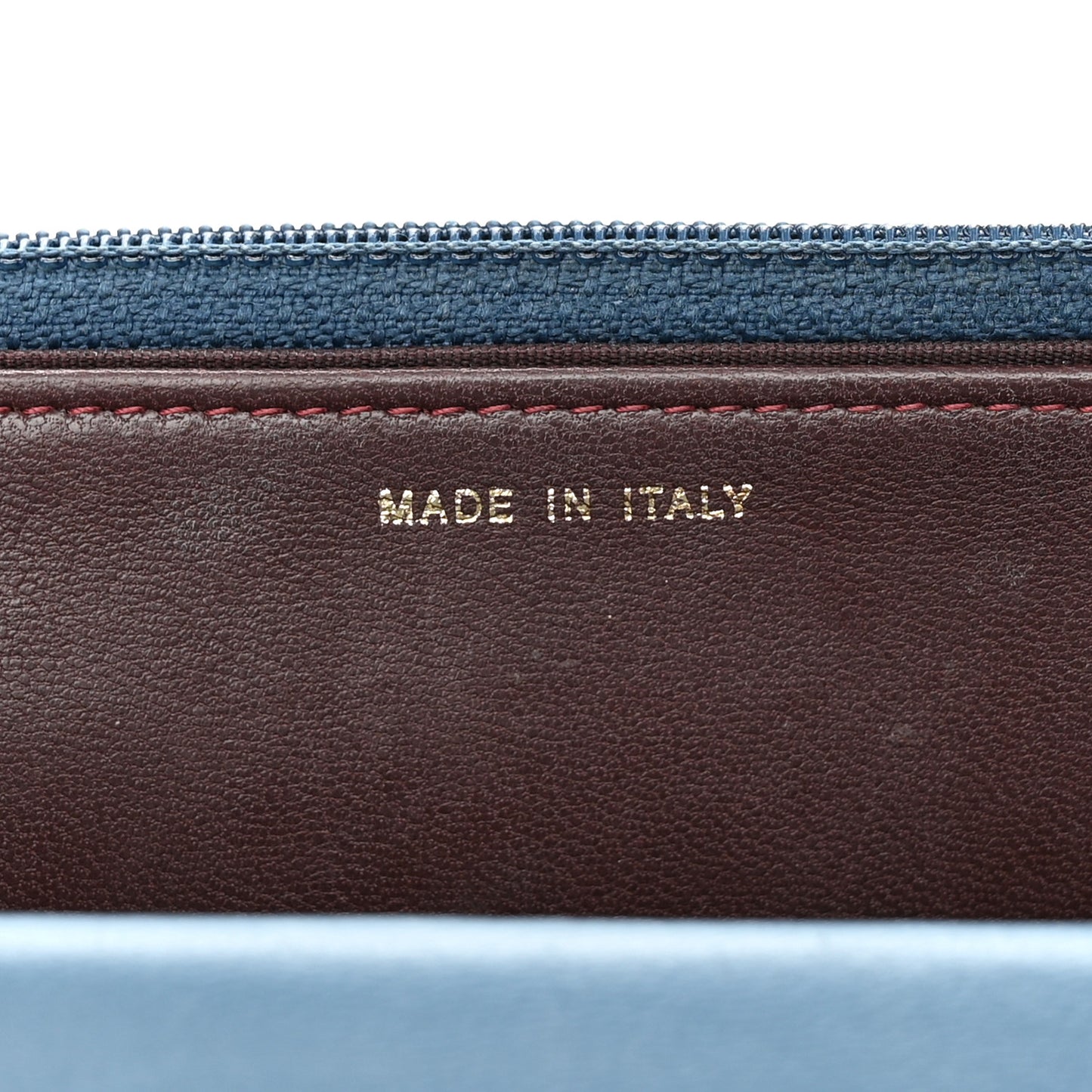 Lambskin Quilted Trendy CC Wallet On Chain WOC Blue