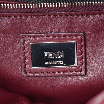 Fendi Nappa Mini Peekaboo Iconic Satchel Bordeaux 9 of 10