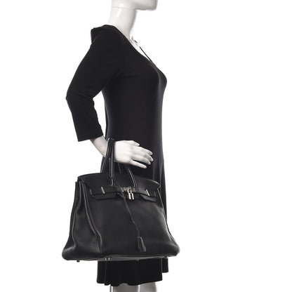 Hermes Taurillon Clemence Birkin 35 Black 2 of 10