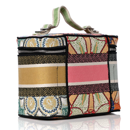 Christian Dior Canvas Embroidered Dior In Lights Diortravel Vanity Case Multicolor 3 of 14