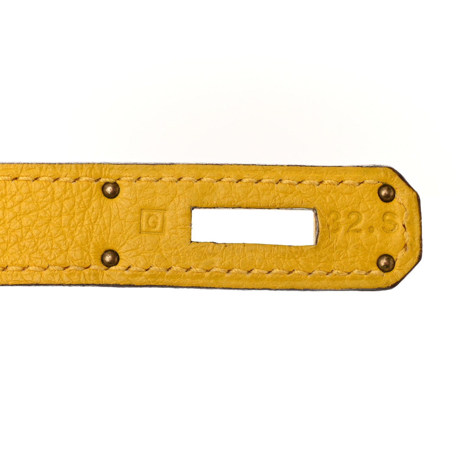 Hermes Taurillon Clemence Tri-Color Kelly Retourne 35 Orange Vert Cru Jaune 7 of 15
