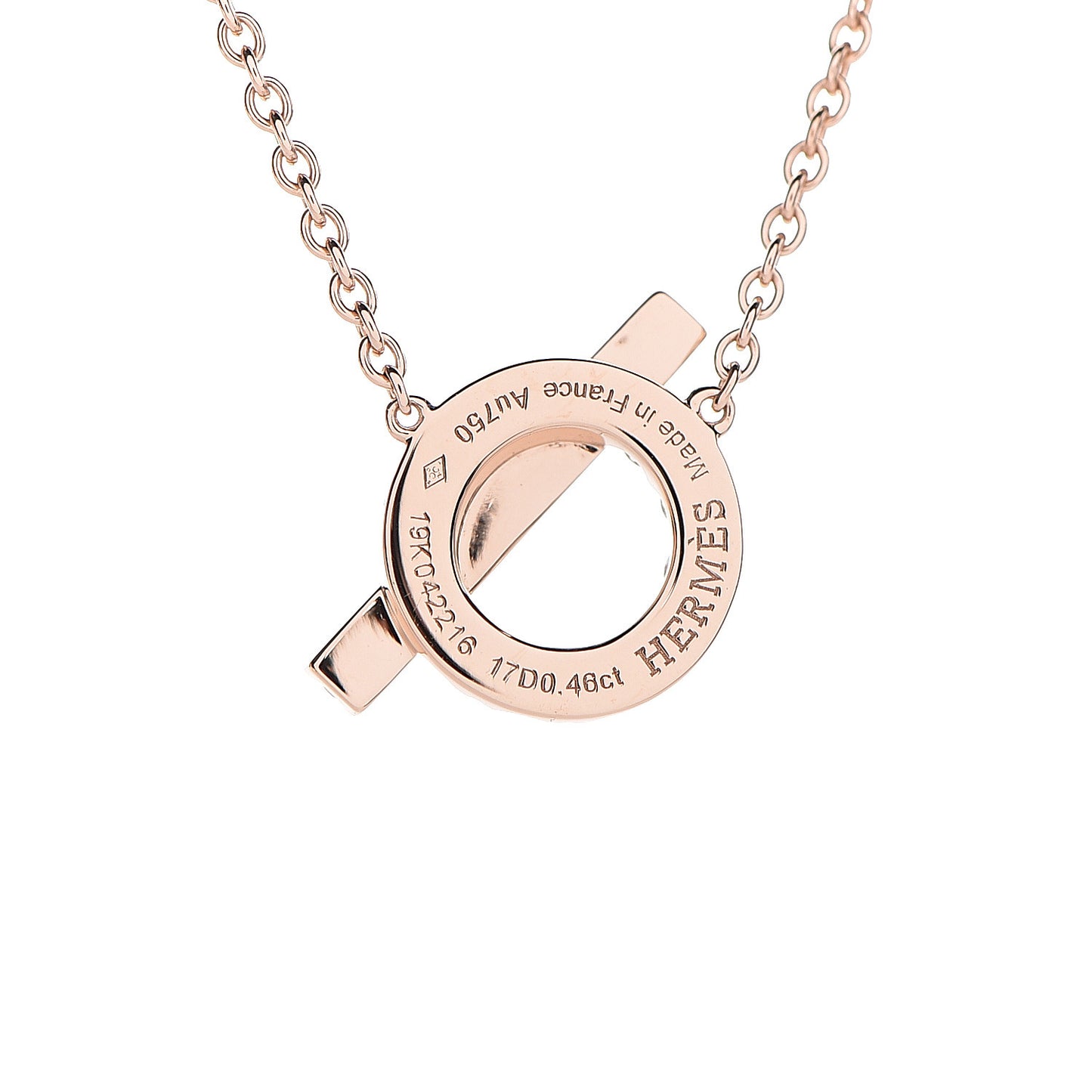 18K Rose Gold Diamond Finesse Pendant Necklace