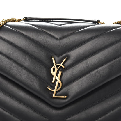 Saint Laurent Calfskin Y Quilted Monogram Medium Loulou Chain Satchel Medium Blue 11 of 11