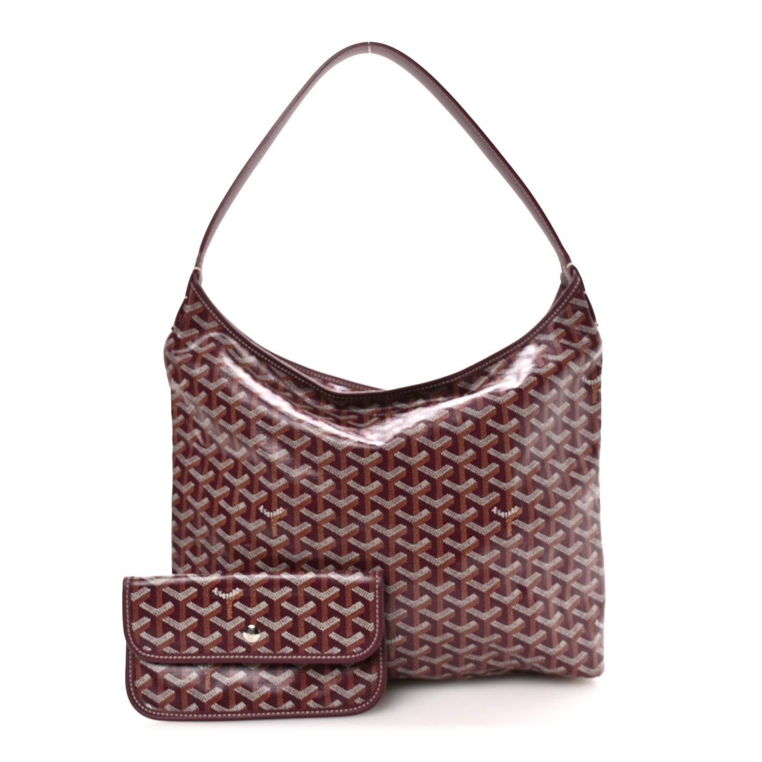 Goyard Goyardine Boheme Hobo Burgundy 3 of 11