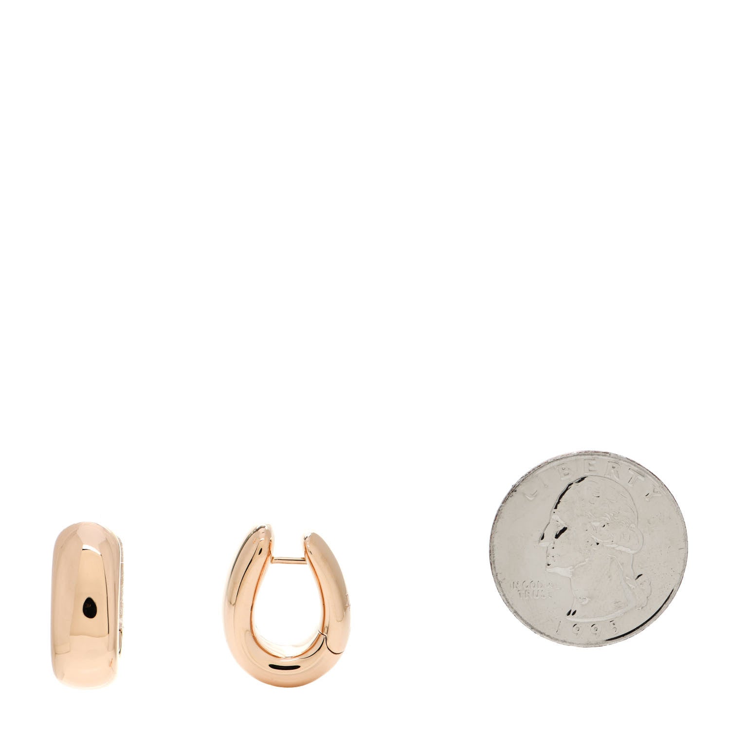 Pomellato 18K Rose Gold Iconica Hoop Earrings 2 of 5