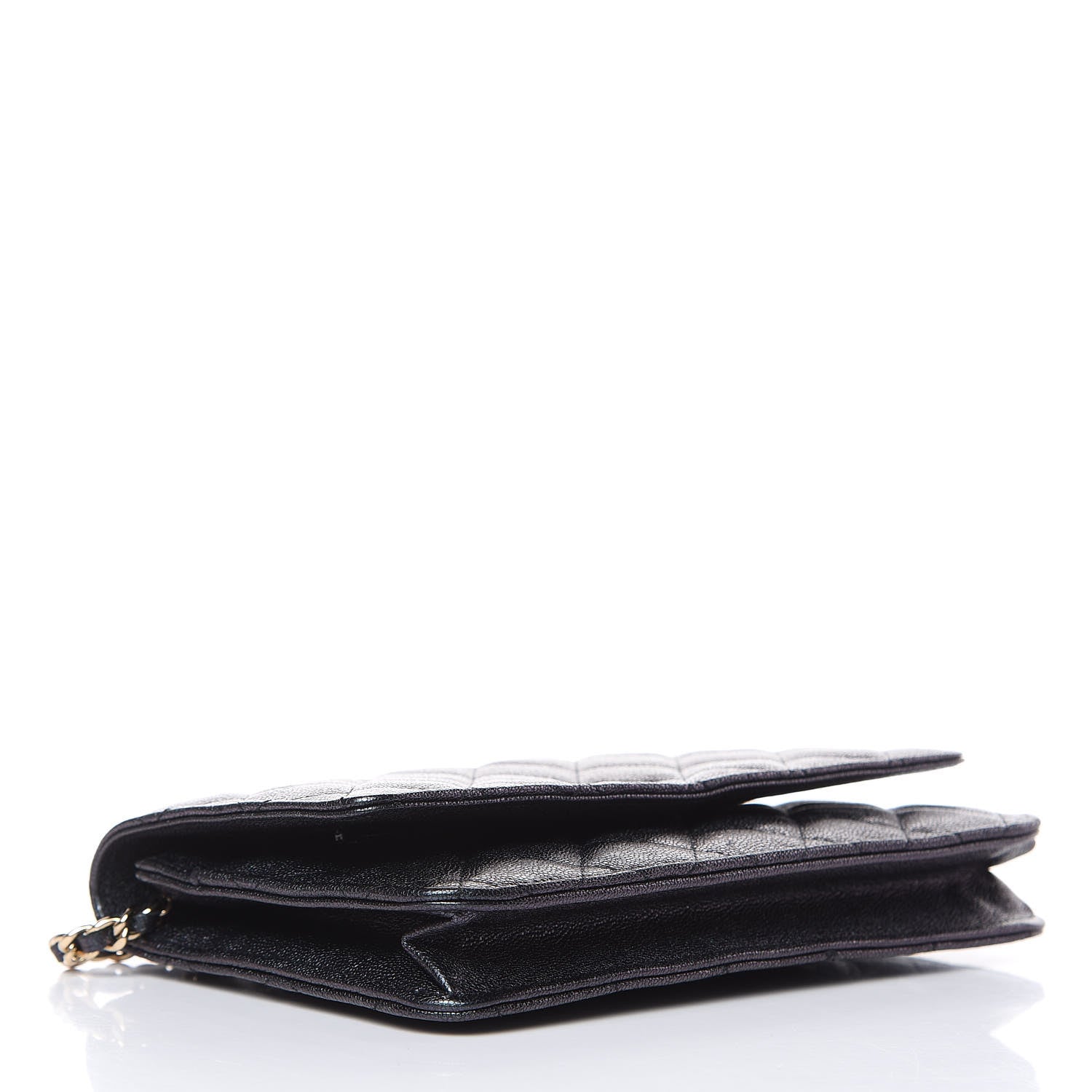 Chanel Iridescent Caviar Quilted Wallet On Chain WOC Black 4 of 12
