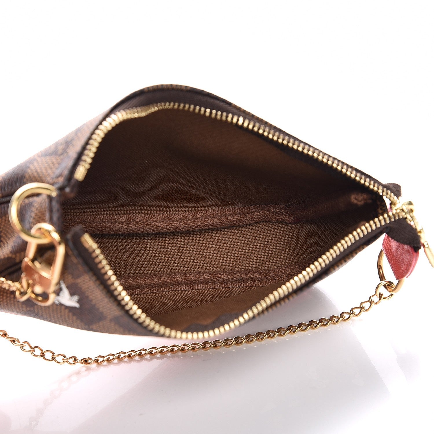 Louis Vuitton Damier Ebene 2015 Christmas Animation Mini Pochette Accessories 5 of 8