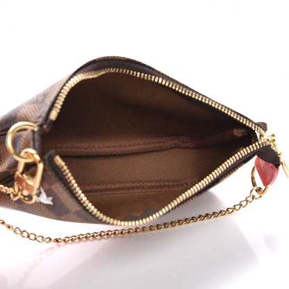 Louis Vuitton Damier Ebene 2015 Christmas Animation Mini Pochette Accessories 5 of 8