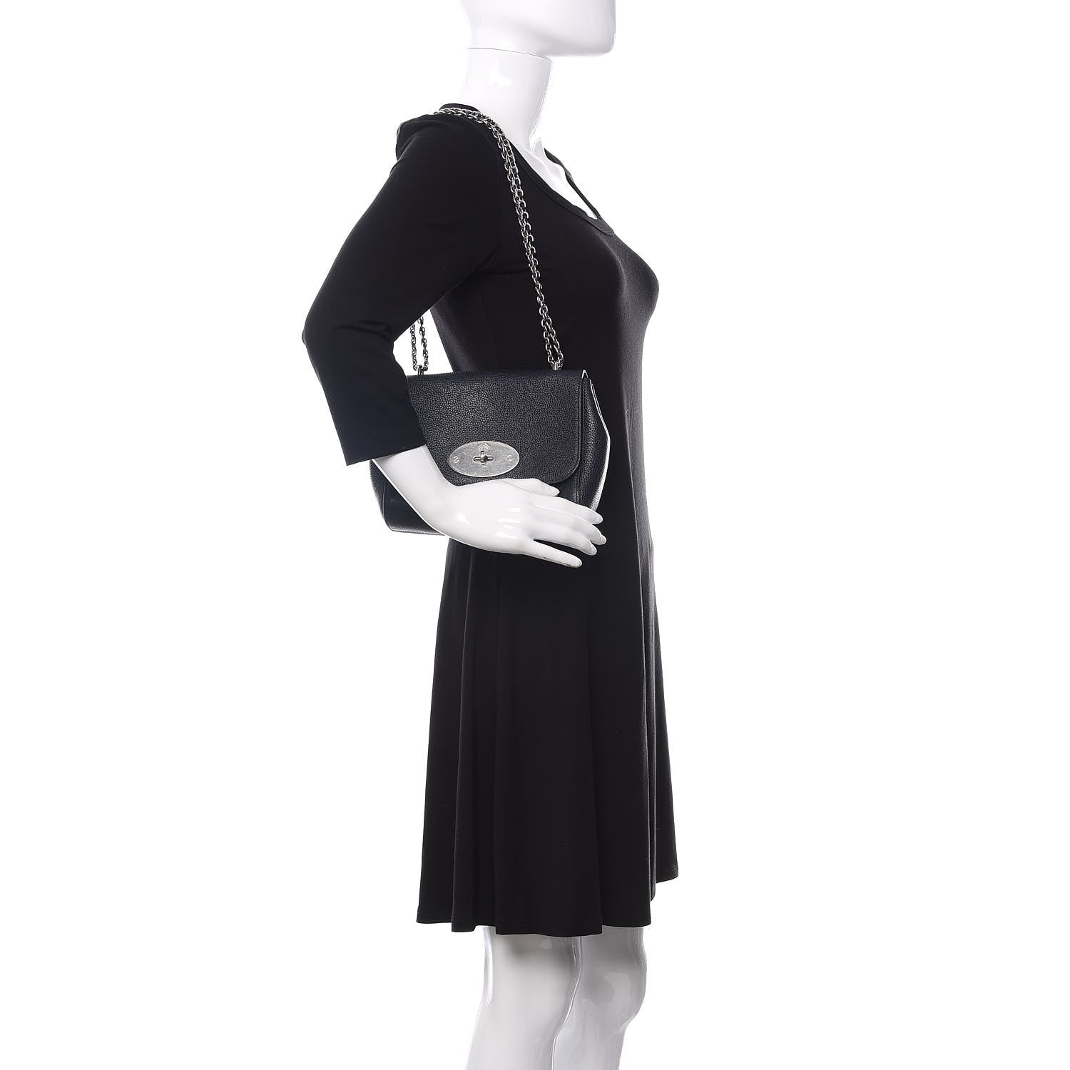 Mulberry Small Classic Grain Small Lily Flap Midnight Blue 3 of 12