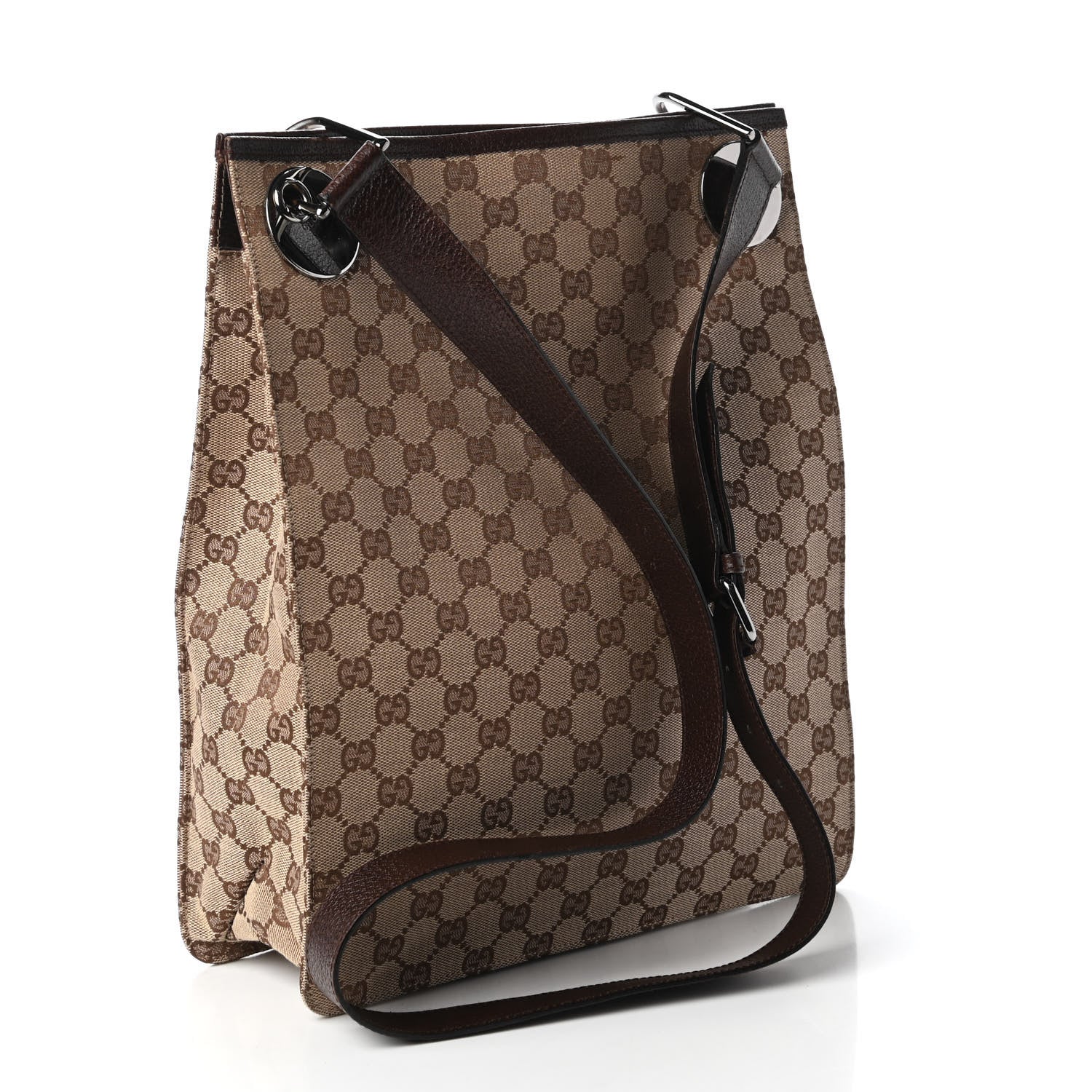 Gucci Monogram Eclipse Messenger Dark Brown 3 of 10