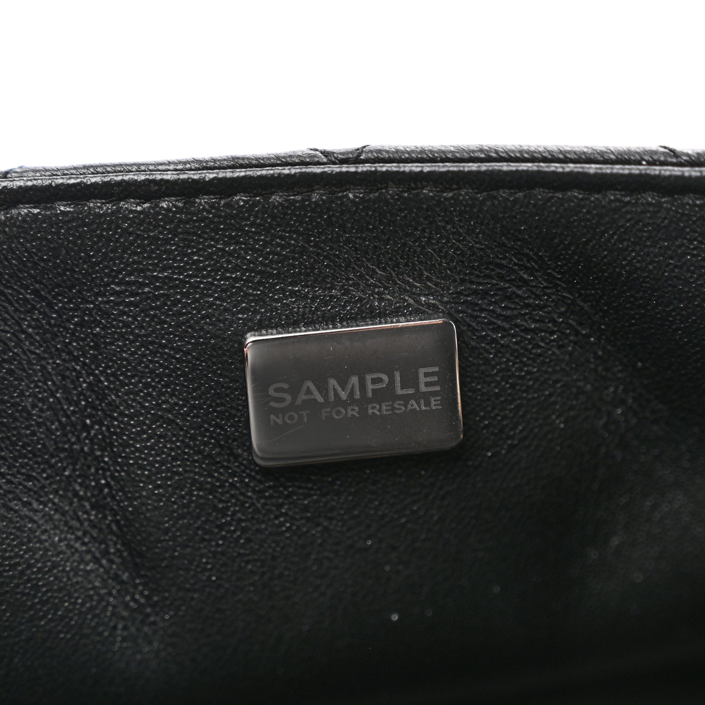 Lambskin Quilted Mini Square Flap Black