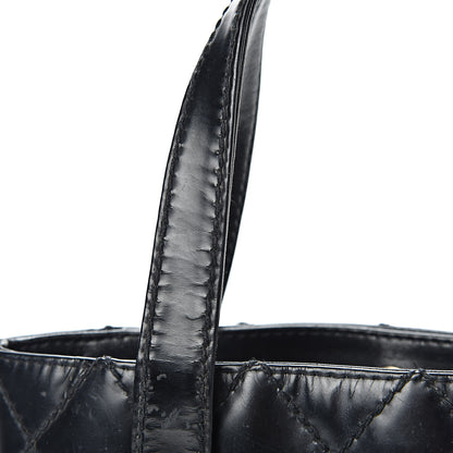 Chanel Calfskin Quilted Small Surpique Stitch Tote Black 13 of 19