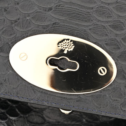 Mulberry Snakeskin Small Lily Flap Navy 13 of 14