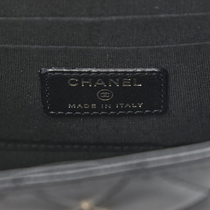 Chanel Lambskin Quilted Mini Trendy CC Chain Wallet Black 6 of 13