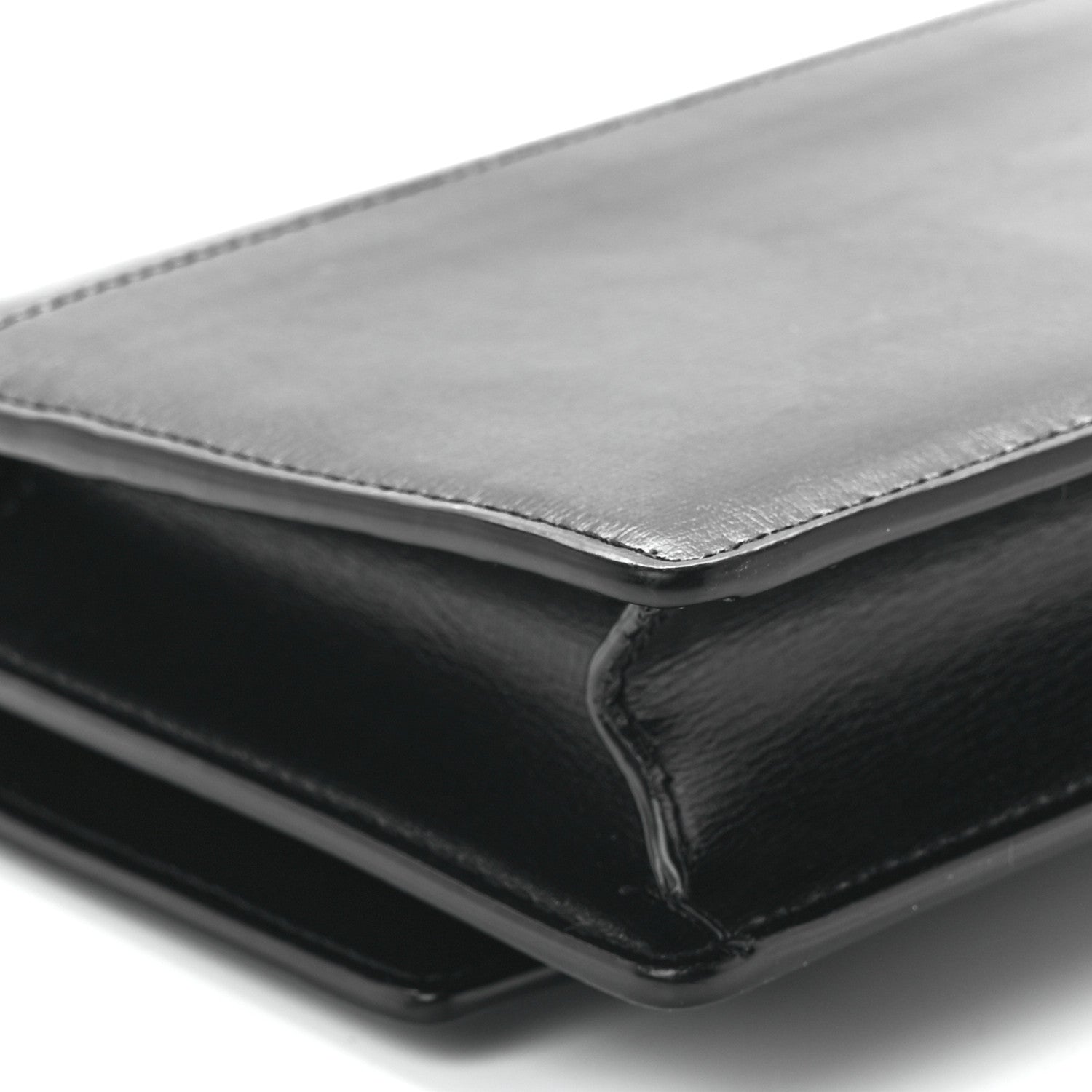 Saint Laurent Calfskin Monogram Sunset Chain Wallet Black 10 of 11
