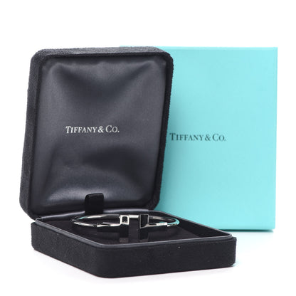 Tiffany 18K White Gold T Wide Wire Bracelet 6 of 6