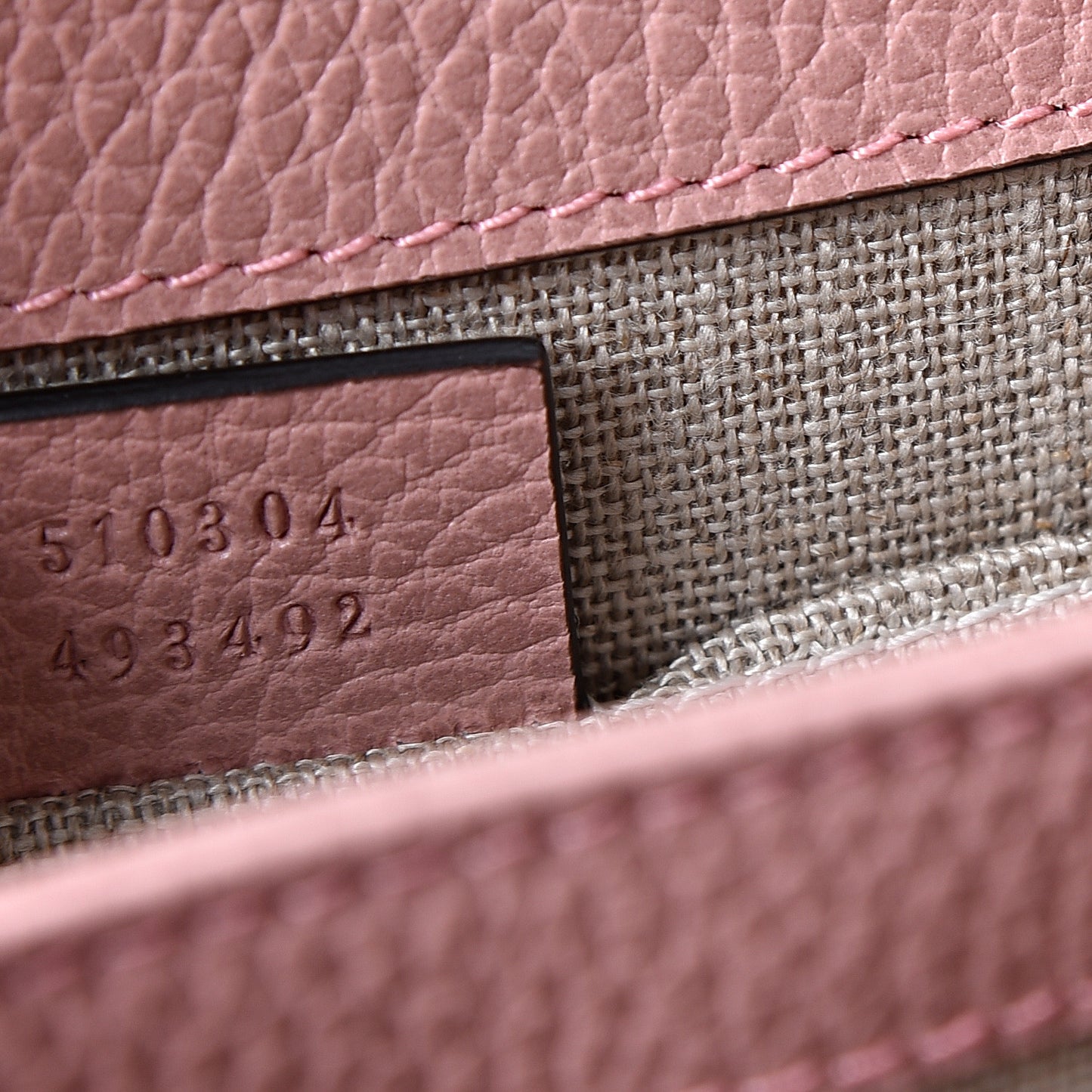 Dollar Calfskin Small Interlocking G Shoulder Bag Soft Pink
