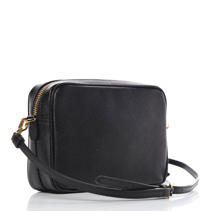 Prada Saffiano Small Camera Crossbody Bag Black 3 of 9
