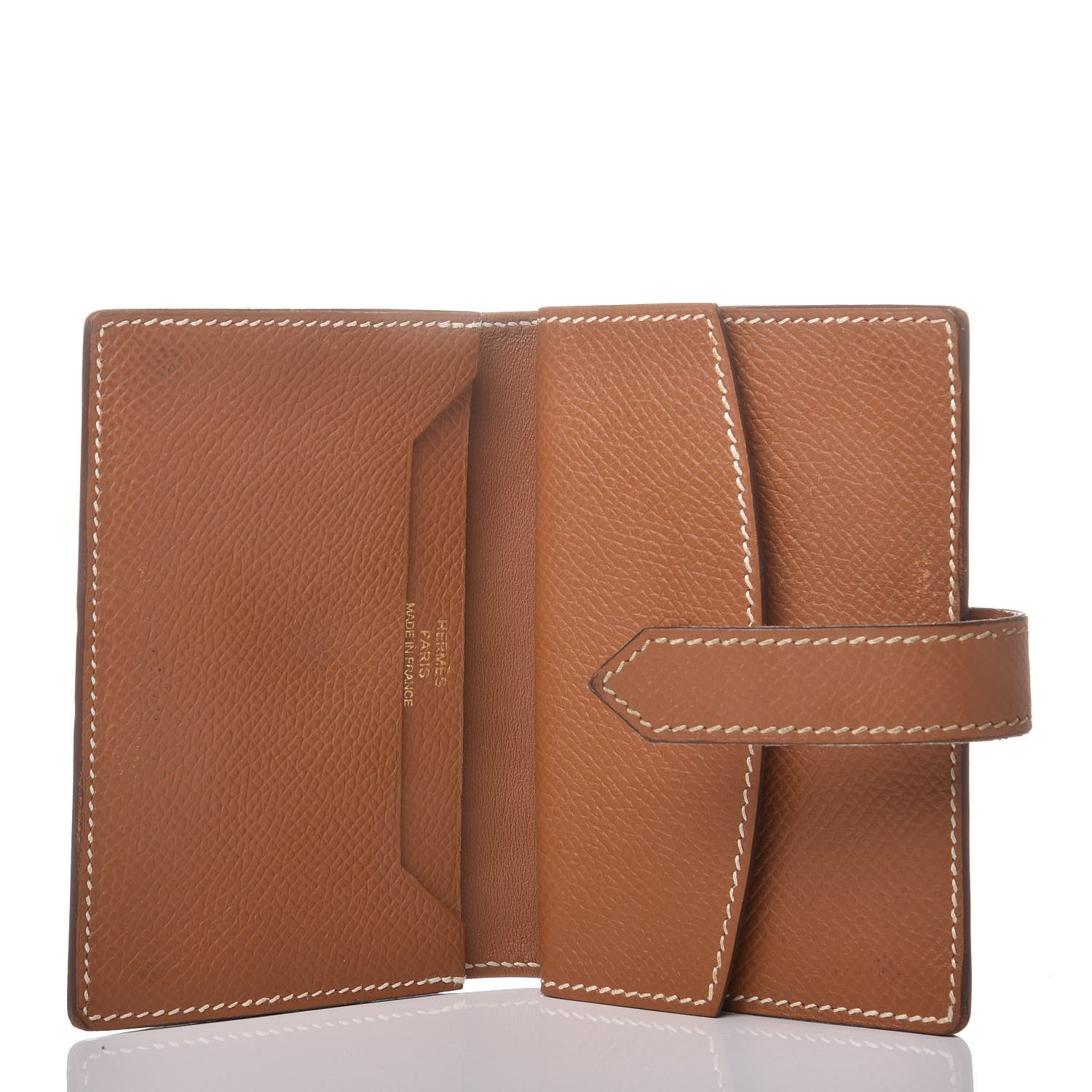Hermes Epsom Mini Bearn Wallet Gold 5 of 8