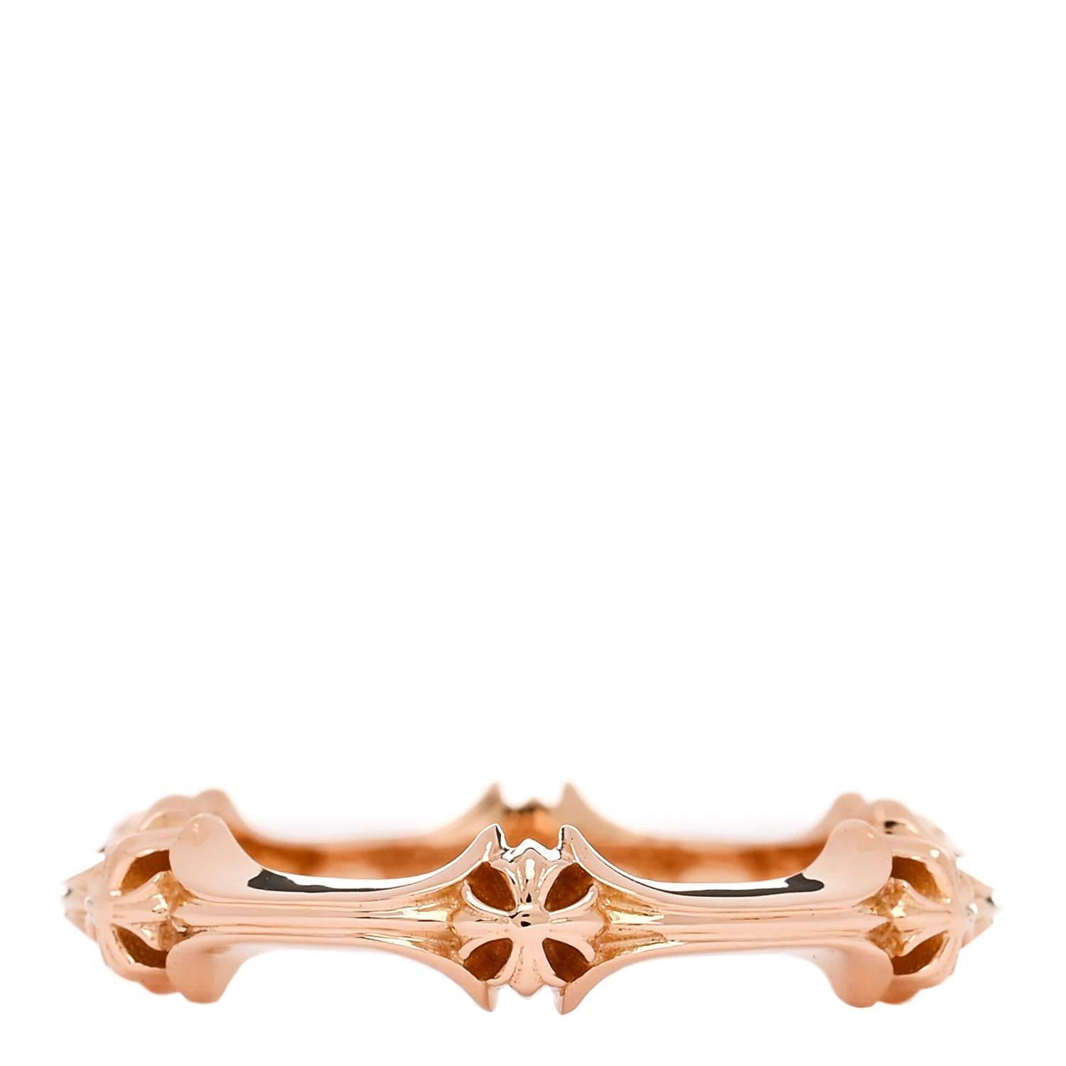Chrome Hearts 22K Yellow Gold Plus Cross and Bone Ring 65 11 3 of 5