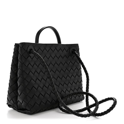 Bottega Veneta Nappa Intrecciato Small Andiamo Shoulder Bag Black 3 of 12