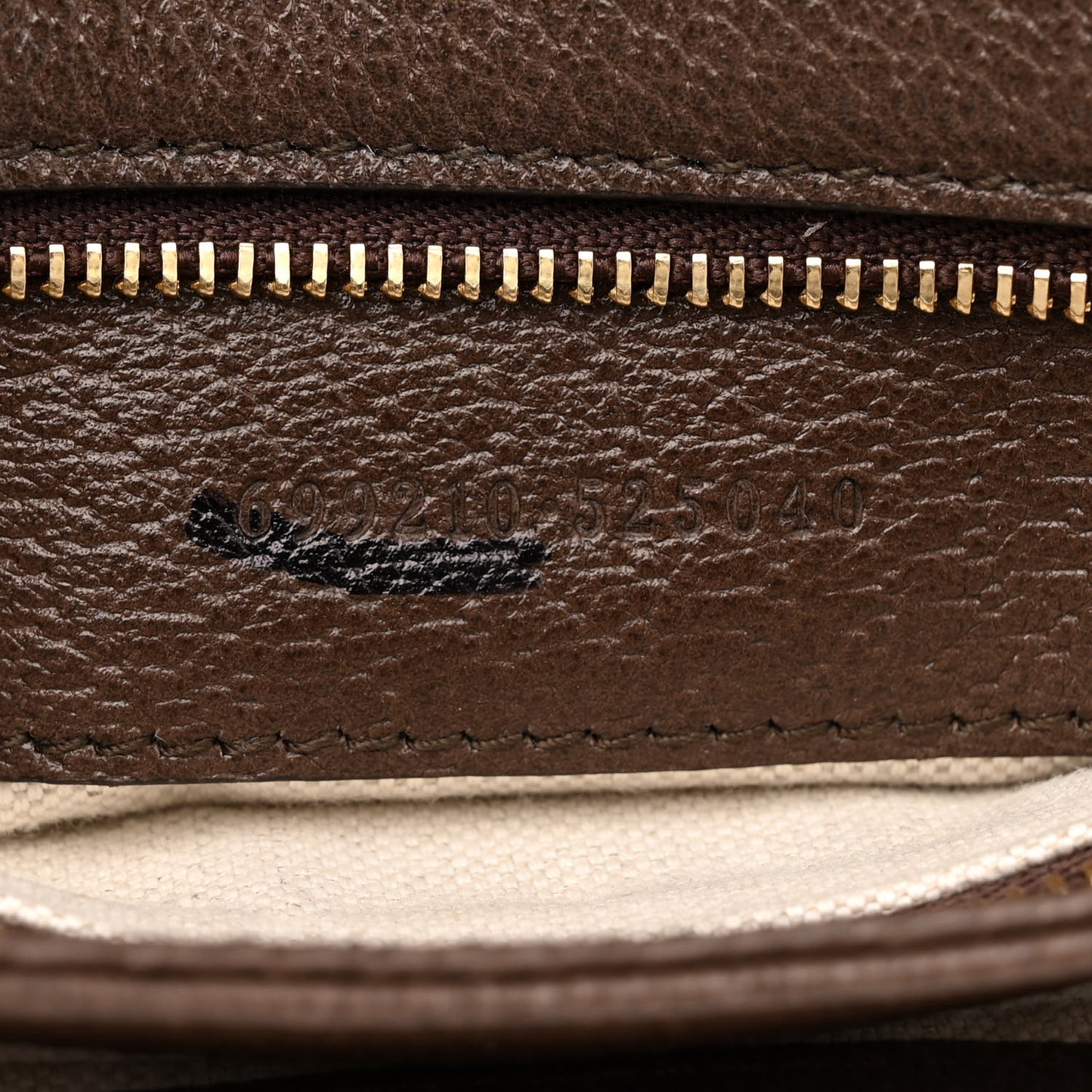GG Supreme Monogram Textured Dollar Calfskin Web Medium Blondie Top Handle Shoulder Flap Bag Beige Ebony New Acero