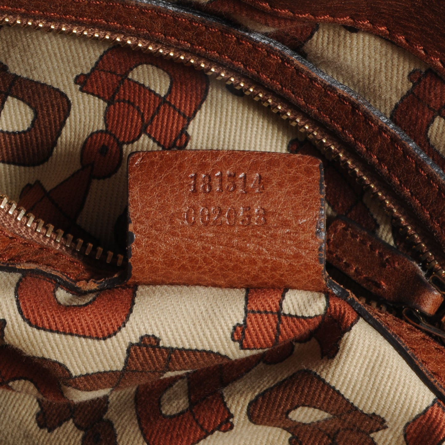 Leather Guccissima Signoria Hobo Brown