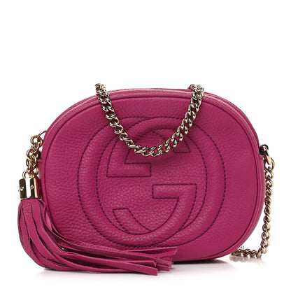 Gucci Cellarius Calfskin Mini Soho Chain Bag Bright Bouganville 1 of 11