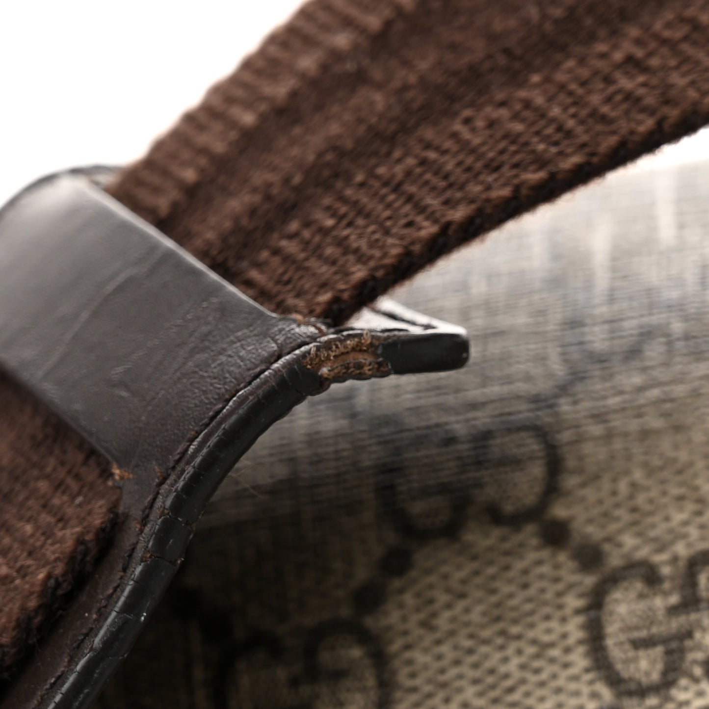 GG Plus Monogram Messenger Diaper Bag Dark Brown