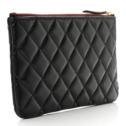 Chanel Caviar Quilted Cosmetic Case Black 3 of 8